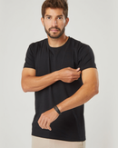Camiseta Masculina Algodão Pima - Preta