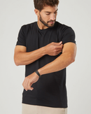 🎁 Camiseta Masculina Algodão Pima - Preta (100% off)