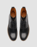 Bota Masculina Preta em Couro - Gabriele