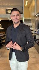 Blazer Slim Masculino Sarja